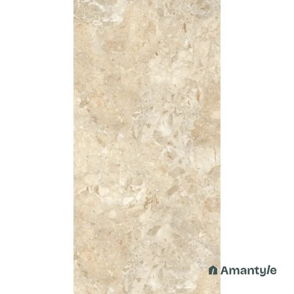 Ivory Vitrified Marble Design Slab Wall & Floor Tile Code 100006 (800x1600 mm, Polished) - Image 3