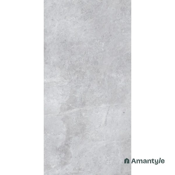 Grey Vitrified Marble Design Slab Wall & Floor Tile Code 100012 (800x1600 mm, Polished) - Image 2