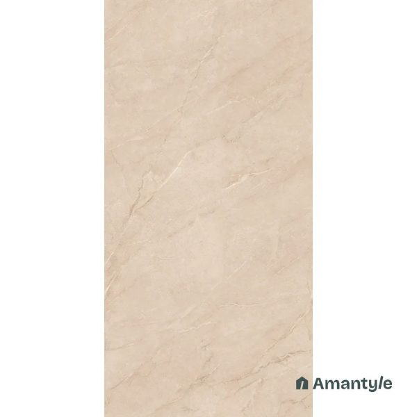 Beige Vitrified Marble Design Slab Wall & Floor Tile Code 100016 (800x1600 mm, Polished) - Image 3