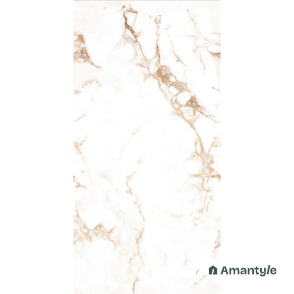 White Vitrified Marble Design Slab Wall & Floor Tile Code 100017 (800x1600 mm, Polished) - Image 5