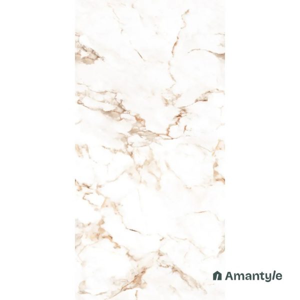 White Vitrified Marble Design Slab Wall & Floor Tile Code 100017 (800x1600 mm, Polished) - Image 4