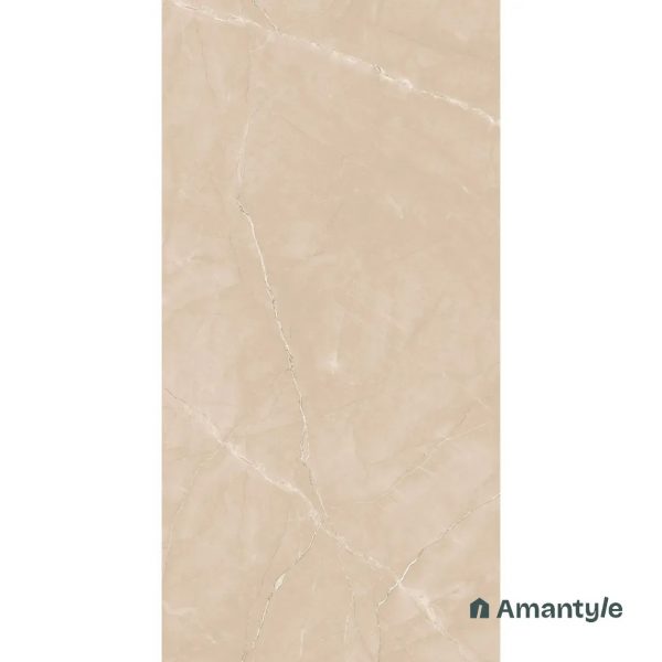 Beige Vitrified Marble Design Slab Wall & Floor Tile Code 100035 (800x1600 mm, Dazzle Matt) - Image 5