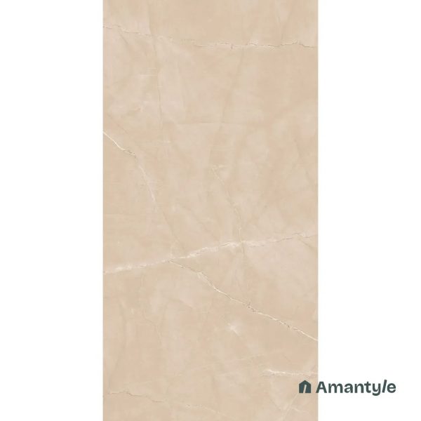 Beige Vitrified Marble Design Slab Wall & Floor Tile Code 100035 (800x1600 mm, Dazzle Matt) - Image 4