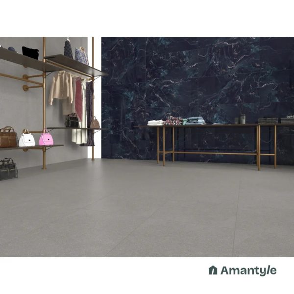 Green Vitrified Marble Design Wall & Floor Tile Code 100077 (600x1200 mm, Polished)