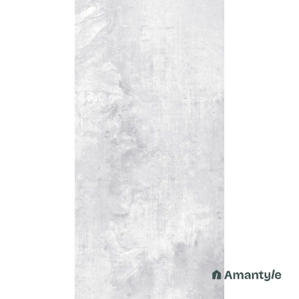 Grey Vitrified Concrete Gloss Wall & Floor Tile Code 100081 (600x1200 mm, Polished) - Image 2