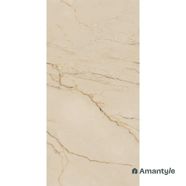 Beige Vitrified Marble Design Wall & Floor Tile Code 100114 (600x1200 mm, Polished) - Image 4