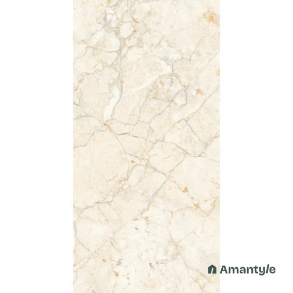 Ivory Vitrified Marble Design Wall & Floor Tile Code 100115 (600x1200 mm, Polished) - Image 2