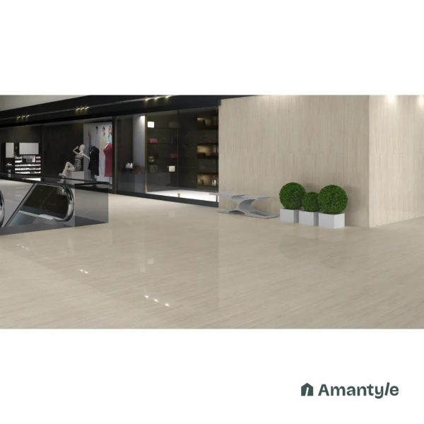 Beige Vitrified Marble Design Wall & Floor Tile Code 100121 (600x1200 mm, Polished)