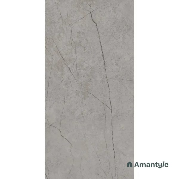 Grey Vitrified Marble Matt & Carving Wall & Floor Tile Code 100133 (600x1200 mm, Dazzle Matt) - Image 3