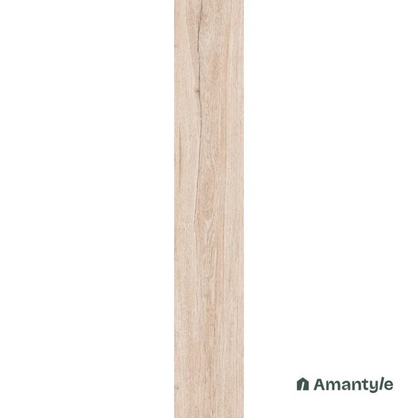Ivory Vitrified Wooden Wall & Floor Tile Code 100246 (200x1200 mm, Dazzle Matt) - Image 2