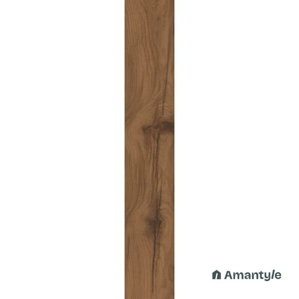 Brown Vitrified Wooden Wall & Floor Tile Code 100247 (200x1200 mm, Dazzle Matt) - Image 4