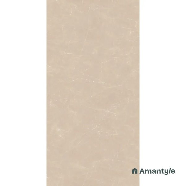 Beige Vitrified Marble Design Slab Wall & Floor Tile Code 100266 (1200x2400 mm, Polished) - Image 2