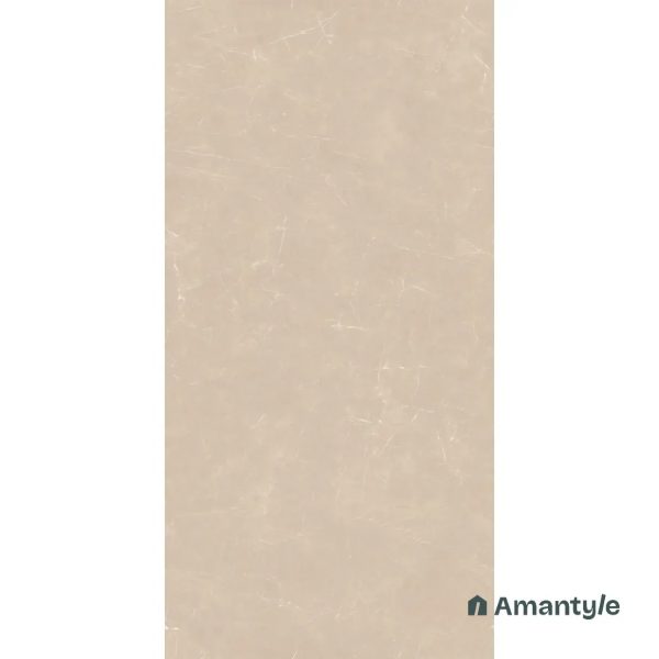 Beige Vitrified Marble Design Slab Wall & Floor Tile Code 100266 (1200x2400 mm, Polished) - Image 3