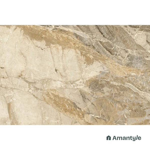 Ivory Vitrified Marble Design Slab Wall & Floor Tile Code 100362 (1200x1800 mm, Polished) - Image 4