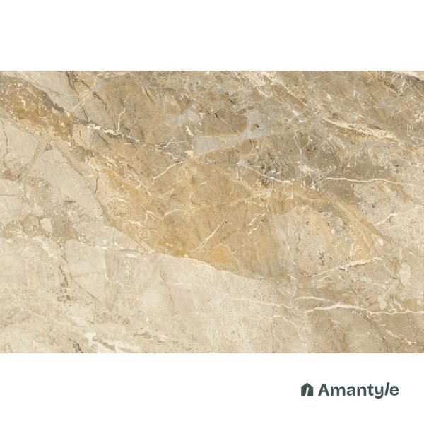 Ivory Vitrified Marble Design Slab Wall & Floor Tile Code 100362 (1200x1800 mm, Polished) - Image 3