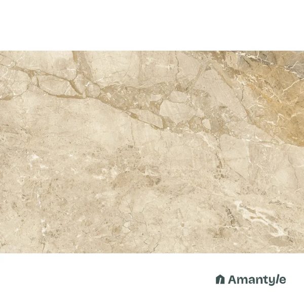 Ivory Vitrified Marble Design Slab Wall & Floor Tile Code 100362 (1200x1800 mm, Polished) - Image 2
