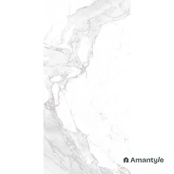 White Vitrified Marble Matt & Carving Wall & Floor Tile Code 100445 (600x1200 mm, Dazzle Matt) - Image 2