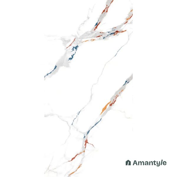 White Vitrified Marble Matt & Carving Wall & Floor Tile Code 100446 (600x1200 mm, Dazzle Matt) - Image 3