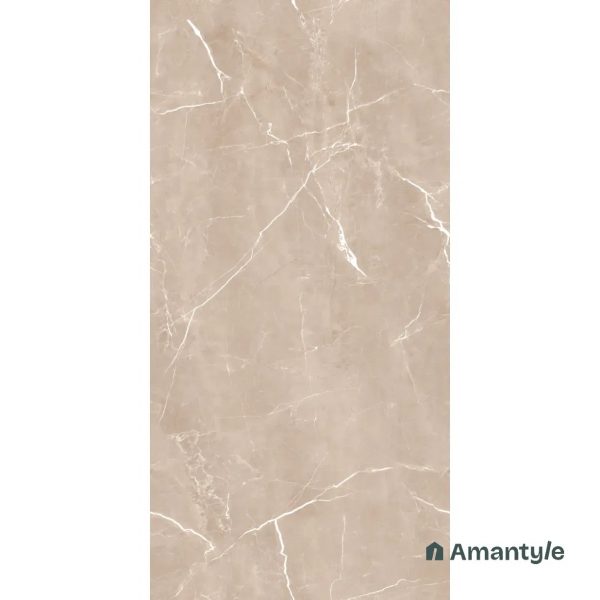 Beige Vitrified Marble Matt & Carving Wall & Floor Tile Code 100453 (600x1200 mm, Dazzle Matt) - Image 4