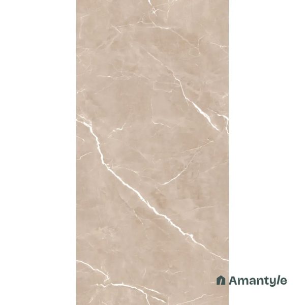 Beige Vitrified Marble Matt & Carving Wall & Floor Tile Code 100453 (600x1200 mm, Dazzle Matt) - Image 3