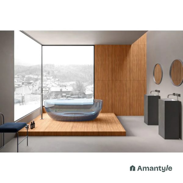 Orange Vitrified Wooden Wall & Floor Tile Code 100479 (600x1200 mm, Matt Special)