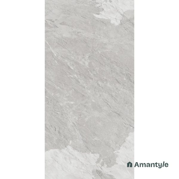 Grey Vitrified Marble Matt & Carving Wall & Floor Tile Code 100483 (600x1200 mm, Matt Special) - Image 4