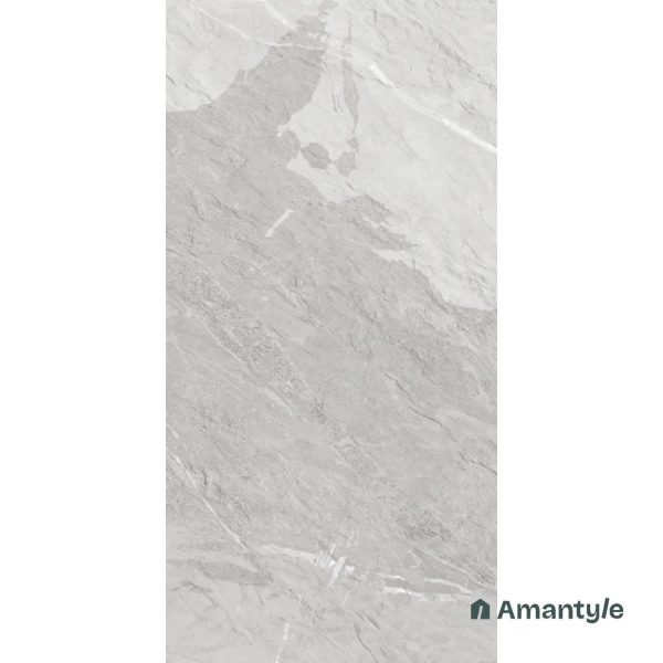 Grey Vitrified Marble Matt & Carving Wall & Floor Tile Code 100483 (600x1200 mm, Matt Special) - Image 3