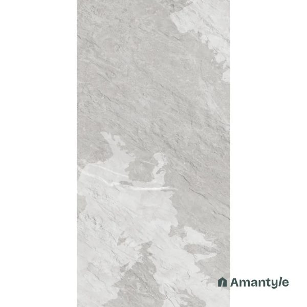 Grey Vitrified Marble Matt & Carving Wall & Floor Tile Code 100483 (600x1200 mm, Matt Special) - Image 2