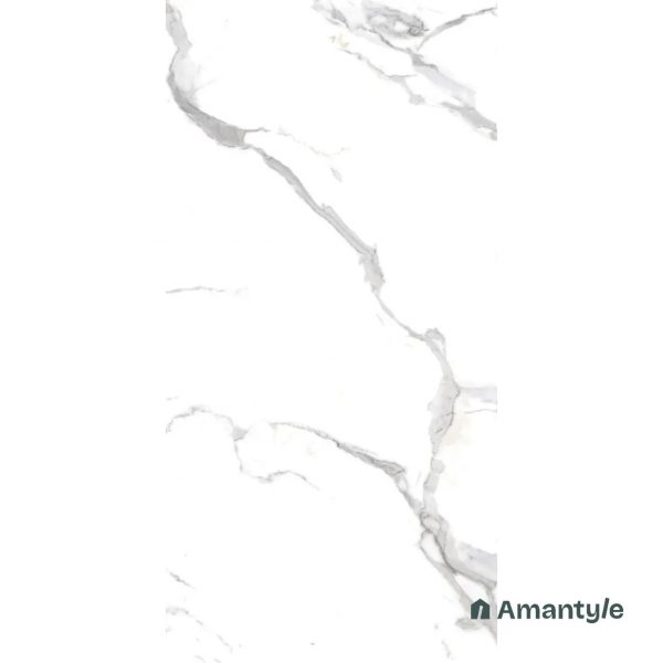 White Vitrified Marble Matt & Carving Wall & Floor Tile Code 100532 (600x1200 mm, Dazzle Matt) - Image 2