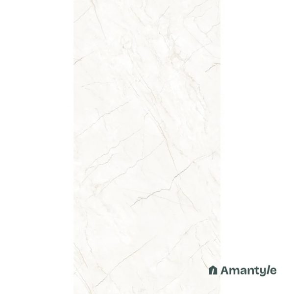 White Vitrified Marble Matt & Carving Slab Wall & Floor Tile Code 100577 (1200x2400 mm, Dove) - Image 3