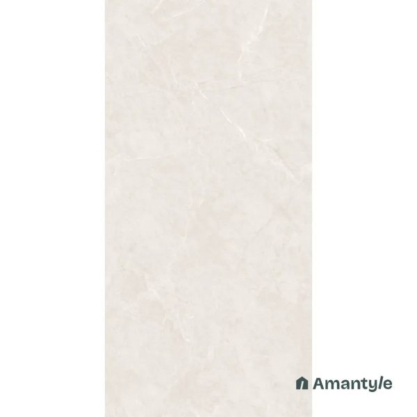 White Vitrified Marble Matt & Carving Slab Wall & Floor Tile Code 100579 (1200x2400 mm, Dove) - Image 2