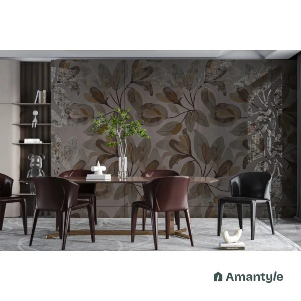 Multicolor Vitrified Tropical Slab Wall & Floor Tile Code 100586 (1200x2400 mm, Dove)