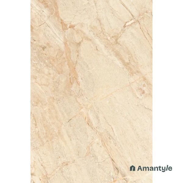 Beige Vitrified Marble Matt & Carving Slab Wall & Floor Tile Code 100615 (1200x1800 mm, Silk Book Match) - Image 5