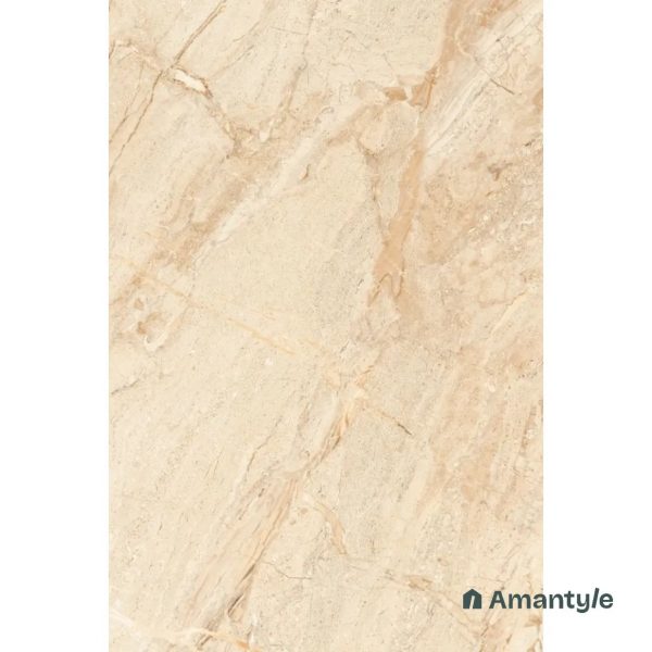 Beige Vitrified Marble Matt & Carving Slab Wall & Floor Tile Code 100615 (1200x1800 mm, Silk Book Match) - Image 4