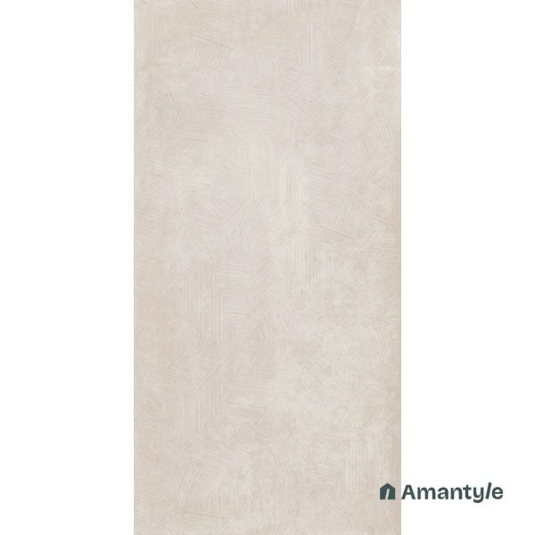 Ivory Vitrified Concrete & Grey Wall & Floor Tile Code 100802 (600x1200 mm, Color Body) - Image 3