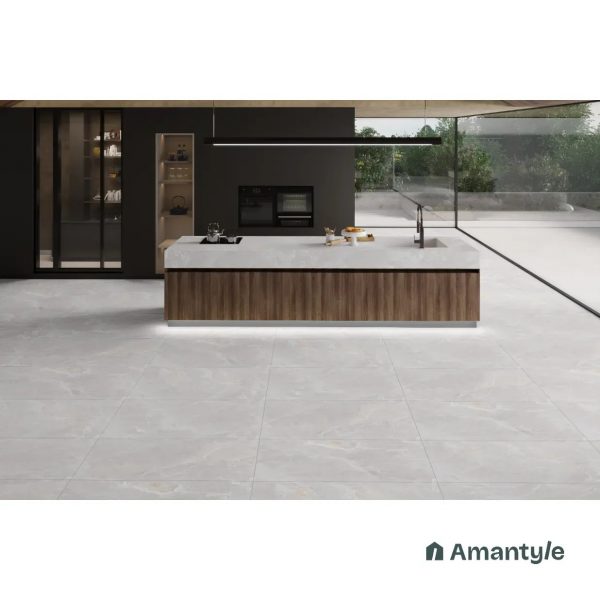 Brown Vitrified Marble Matt & Carving Wall & Floor Tile Code 100841 (600x1200 mm, Color Body)