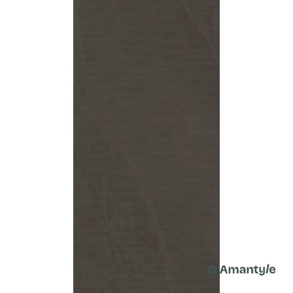 Black Vitrified Concrete & Grey Wall & Floor Tile Code 100884 (600x1200 mm, Color Body)