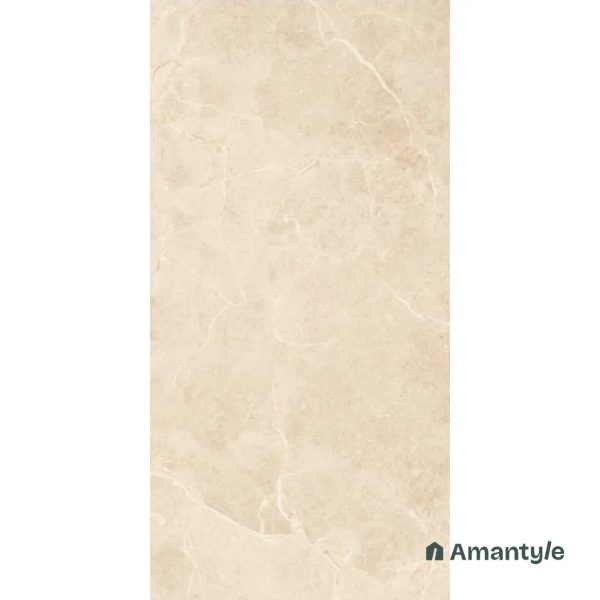 Cream Vitrified Marble Design Wall & Floor Tile Code 110023 (600x1200 mm, Polished)