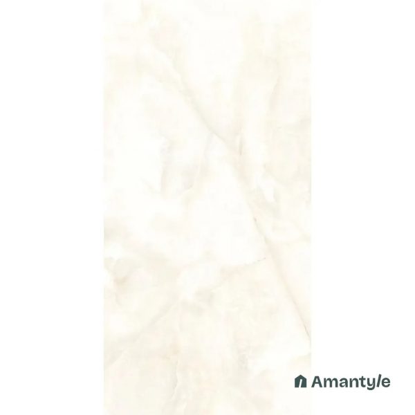 White Vitrified Marble Design Wall & Floor Tile Code 110045 (600x1200 mm, Polished)