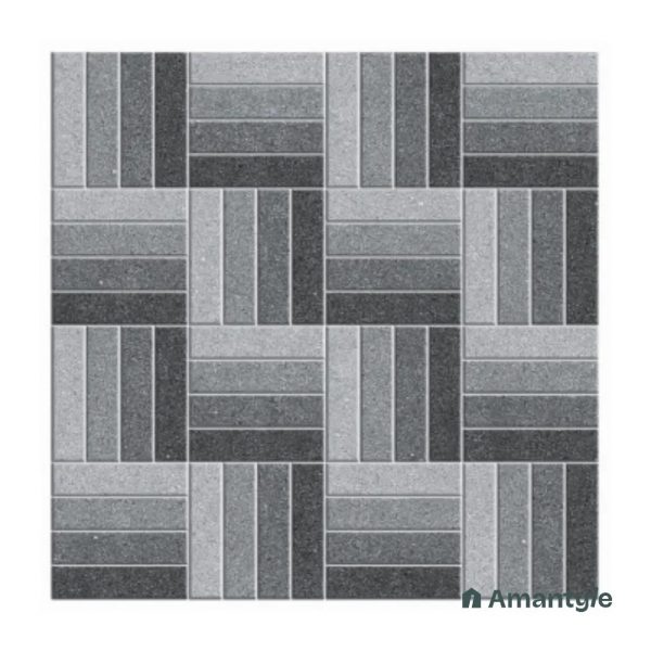 Grey Vitrified  Moroccan  Floor Tile Code 120018 (300x300 mm, Matt)