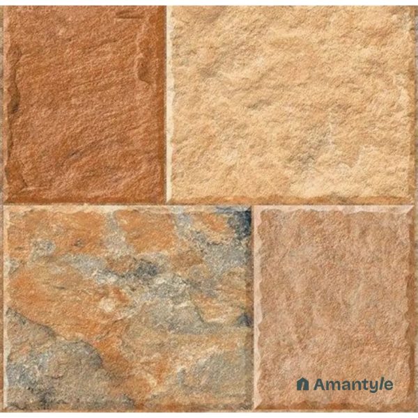 Brown Vitrified  Rustic & Matt Floor Tile Code 120032 (300x300 mm, Matt)