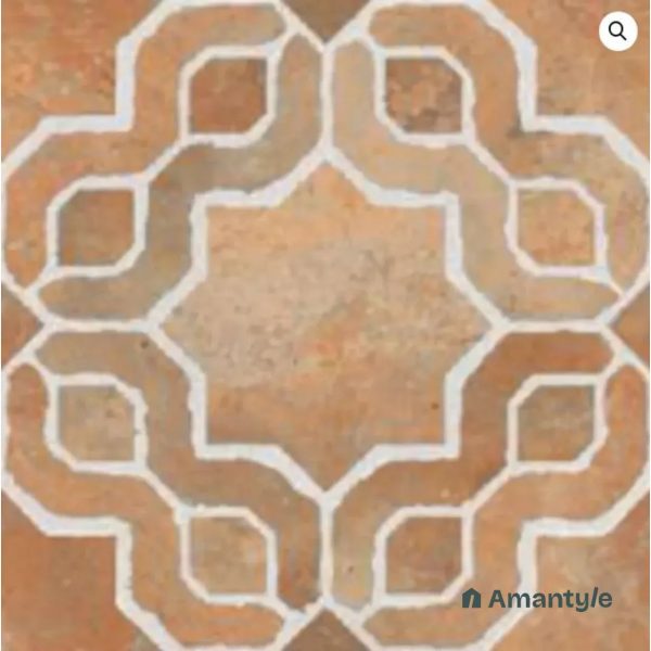 Brown Vitrified  Moroccan  Floor Tile Code 120039 (300x300 mm, Matt)