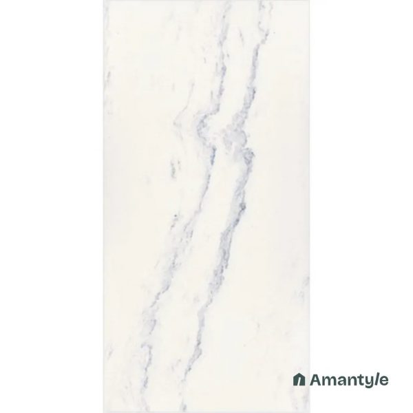White Vitrified Stone Wall & Floor Tile Code 130007 (600x1200 mm, Polished)