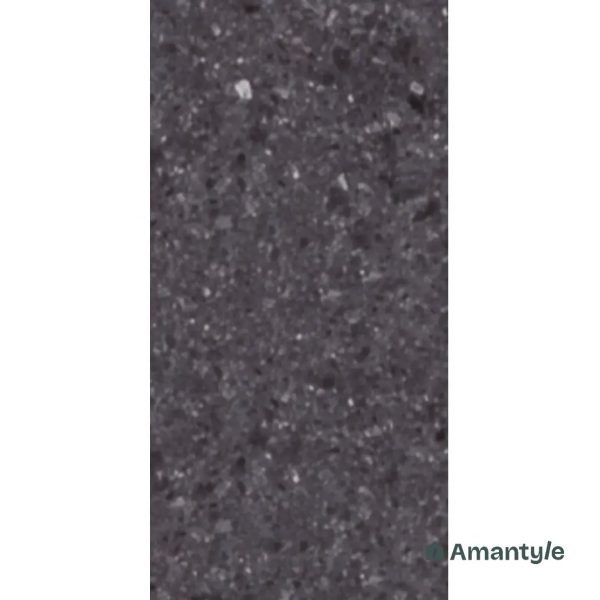 Black Vitrified Concrete & Grey Wall & Floor Tile Code 140017 (600x1200 mm, Matt)
