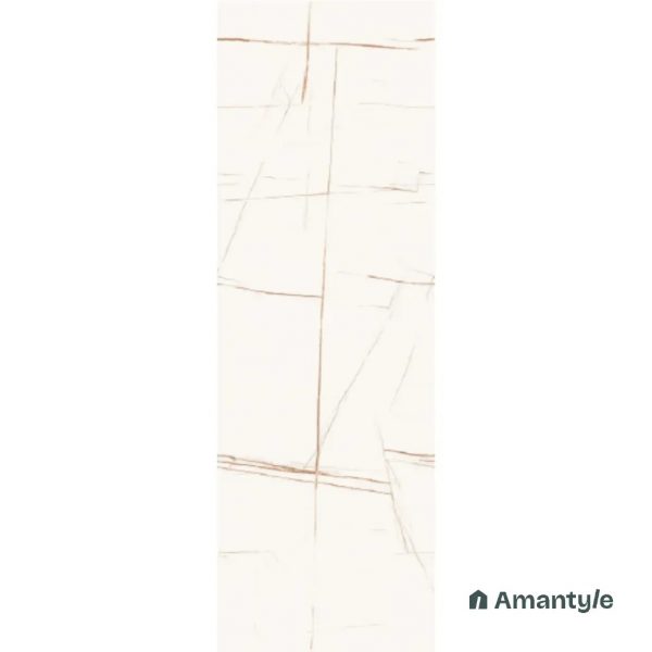 White Vitrified Marble Design Wall & Floor Tile Code 170029 (800x2400 mm, Matt)