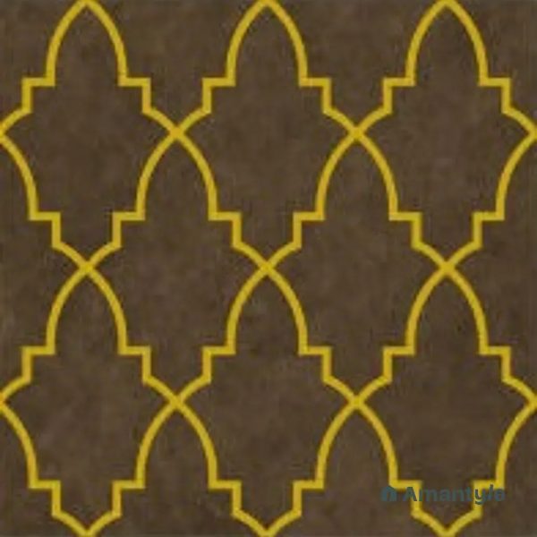 Brown Vitrified Decor & Highlighter Wall & Floor Tile Code 220045 (600x600 mm, Matt)