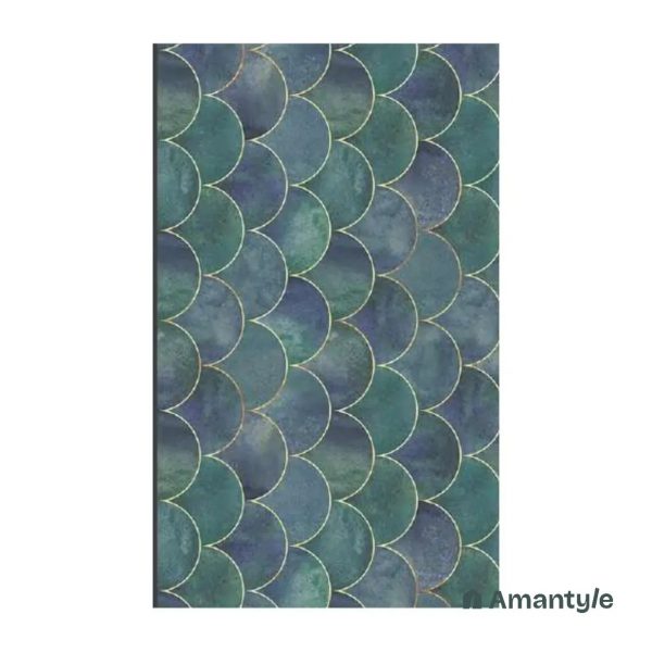 Green Ceramic Subway Wall Tile Code 230009 (300x600 mm, Polished)