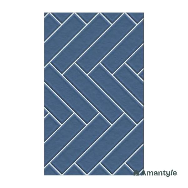 Blue Ceramic Subway Wall Tile Code 230046 (300x600 mm, Matt)