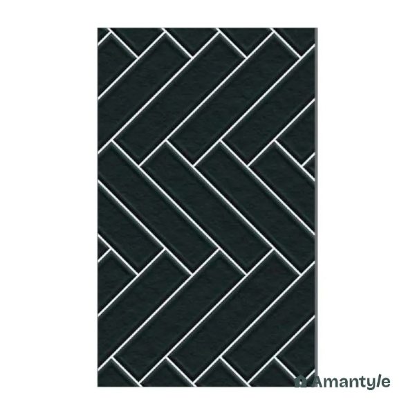 Black Ceramic Subway Wall Tile Code 230049 (300x600 mm, Matt)