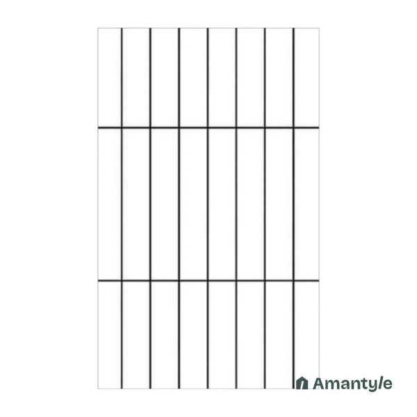White Ceramic Subway Wall Tile Code 230066 (300x600 mm, Matt)